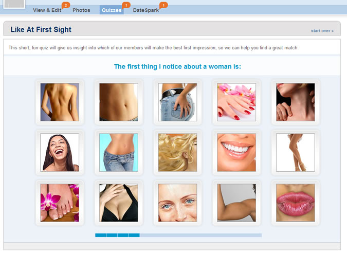 Match.com Quiz: Attractive body parts